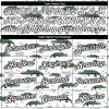 Custom White Black 3D Pattern Design Crocodile Performance T-Shirt - Image 3