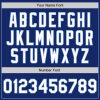 Custom Royal White-Light Blue 3 Colors Arm Shapes Authentic Baseball Jersey - Image 6