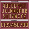 Custom Burgundy Old Gold-Black 3 Colors Arm Shapes Authentic Baseball Jersey - Image 6