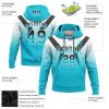 Custom Stitched White Black-Lakes Blue Fade Fashion Arrow Sports Pullover Sweatshirt Hoodie - Image 2