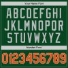 Custom Green Orange-Gray Authentic Throwback Baseball Jersey - Image 5