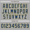Custom Gray Royal-Yellow Bomber Full-Snap Varsity Letterman Jacket - Image 4