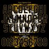 Custom Black Old Gold Skull With Wing 3D Bomber Full-Snap Varsity Letterman Jacket - Image 5