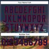 Custom Navy Red Los Angeles California City Edition 3D Bomber Full-Snap Varsity Letterman Jacket - Image 5