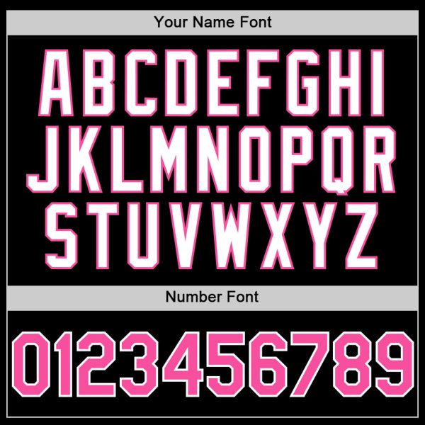 Custom Black Pink-White Bomber Full-Snap Varsity Letterman Two Tone Hoodie Jacket - Image 5