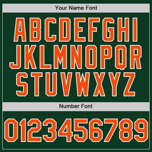 Custom Green Orange-White Bomber Full-Snap Varsity Letterman Two Tone Hoodie Jacket - Image 5