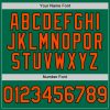 Custom Kelly Green Orange-Black Authentic Throwback Baseball Jersey - Image 5
