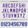 Custom White Aqua Pinstripe Purple-Aqua Authentic Raglan Sleeves Baseball Jersey - Image 4