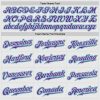 Custom White Aqua Pinstripe Purple-Aqua Authentic Raglan Sleeves Baseball Jersey - Image 5