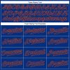 Custom Royal Royal-Orange Authentic Sleeveless Baseball Jersey - Image 3
