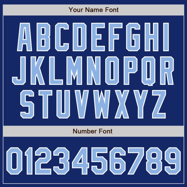 Custom Royal Light Blue-White Authentic Baseball Jersey - Image 5