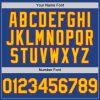 Custom Royal Yellow-Orange Mesh Authentic Throwback Baseball Jersey - Image 5