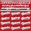 Custom Red White-Gray Two-Button Unisex Softball Jersey - Image 4