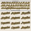 Custom Cream Black Pinstripe Old Gold Two-Button Unisex Softball Jersey - Image 4