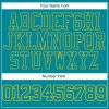Custom Stitched Aqua Aqua-Gold 3D Pattern Design Sports Pullover Sweatshirt Hoodie - Image 4