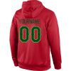 Custom Stitched Red Green-Neon Green Sports Pullover Sweatshirt Hoodie - Image 3