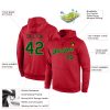 Custom Stitched Red Green-Neon Green Sports Pullover Sweatshirt Hoodie - Image 4